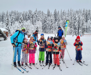 Nordic ski group lessons for children